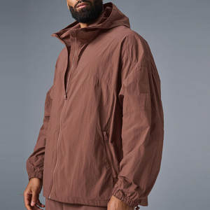 เสื้อกันลมคลาสสิกผู้ชายแฟชั่นฤดูใบไม้ร่วงเสื้อแจ็คเก็ตมีฮู้ดลำลองชายเสื้อบางน้ำหนักเบาเสื้อแจ็คเก็ตผู้ชายกันลมระบายอากาศได้ดี - Product Image 6