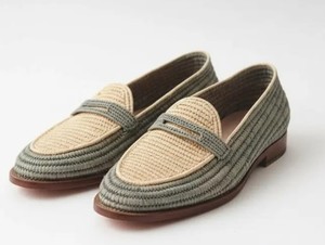 Mocasines de rafia hechos a mano para hombre, zapatos sin cordones de verano estilo bohemio tejidos - Product Image 1