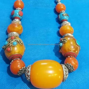 จี้เรซินคลาสสิกดีไซน์ทันสมัยสไตล์เครื่องประดับเรซิ่นวัสดุผสมสวมใส่ในชีวิตประจำวันสร้อยคอมุกหินหลักรูปตะขอ - Product Image 1