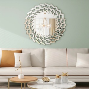 Luxury Decorative Wall <b>Mirror</b> Modern Metal Frame <b>Hanging</b> <b>Mirror</b> for Living Room Bedroom and Bathroom At Best Price - Product Image 6
