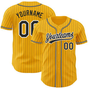 Camiseta de Béisbol Sublimada Personalizada OEM, 100% Poliéster, Estilo Casual con Botones al Frente, Nombre del Equipo y Número, Estilo Atlético - Product Image 1