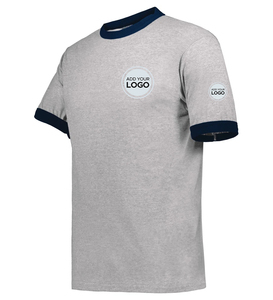 T-shirts Ringer Unisexe Personnalisables en Tissu Tri-blend - Product Image 1