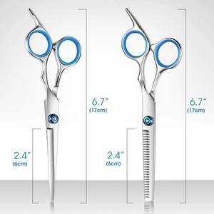 Hot Selling Stainless Steel <b>Barber</b> salon Shear & Hair Cutting Scissor Beauty Type Thinning Scissors <b>set</b> kit - Product Image 6