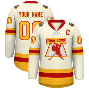 Jersey de Hockey sobre Hielo Personalizado, Bordado o Sublimado, Uniforme de Equipo, Fabricante Mayorista OEM - Product Image 1