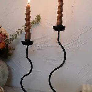Modern Elegant Handmade Christmas Candlestick Holder for Trendy Living <b>Spaces</b> and Luxury Interior Design - Product Image 1