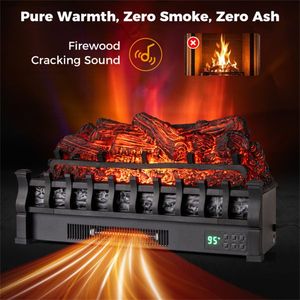 Set di Camini Elettrici Intelligenti da 26 Pollici con Compatibilità Alexa/Google, 5 Colori di Fiamma e Riscaldatore da 1500W - Product Image 2