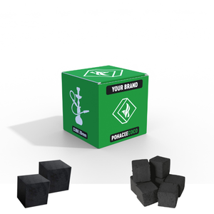 Premium Black Charcoal Hookah <b>Coconut</b> Made 100% Natural <b>Coconut</b> <b>Shell</b> Charcoal Briquette 2-4 Hours Burning Time Customizable - Product Image 1