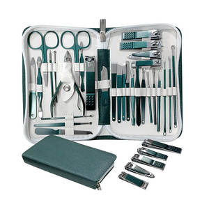 Instrumentos de Cuidado de Belleza, Juego de Herramientas de Manicura/Pedicura de Primera Calidad, Kit de Manicura/Pedicura Todo en Uno de Acero Inoxidable - Product Image 1