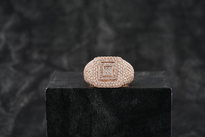 Luxury D'VINS JEWELS HR102 18K Solid Gold IGI Certified Hip Hop Ring Round Brilliant Cut Diamond Set Unisex Engagement Wedding - Product Image 5