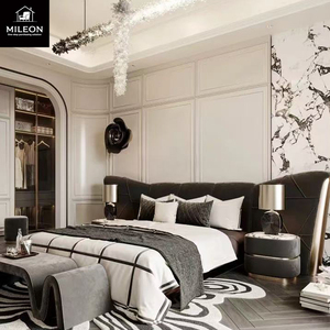 High <strong>End</strong> Master Bedroom Furniture Contemporary Double Leather <strong>Bed</strong> Upholstered Headboard <strong>Bed</strong> Sets Luxury king Size Soft <strong>Bed</strong> - Product Image 5