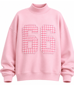 Conjunto de Sudadera con Capucha y Pantalones Cortos para Mujer, con Logotipo Personalizado, Cuello Alto, Apliques de Letras Griegas, Bordado, Algodón, Talla Grande - Product Image 6