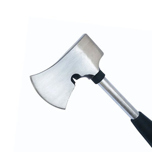 Hache de Bâtisseur Industrielle en Acier Inoxydable, Tête à Pointe Plate, Manche en Alliage d'Aluminium, Longueur Totale 400mm - Product Image 3