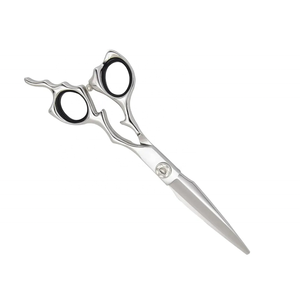 Tijeras de peluquería de 6 pulgadas de alta calidad, punta de hoja afilada y acabado de reposapiés para dedos, venta al por mayor para uso en salón - Product Image 4