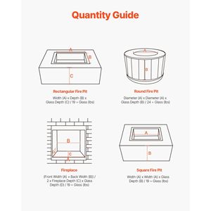 Pierres de cheminée résistantes aux hautes températures 10 LBS/4,5 KG, verre réfléchissant sans fumée pour foyer, verre trempé de 1/2 pouce/12,7 mm - Product Image 6