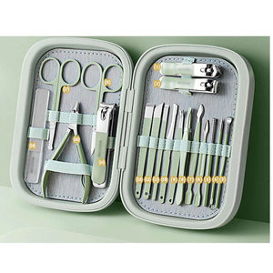 Complete Professional Manicure Pedicure Tools Set Stainless Steel 5-in-1 Nail Clipper Classic Cuticle Nipper Scissors <b>File</b> - Product Image 4