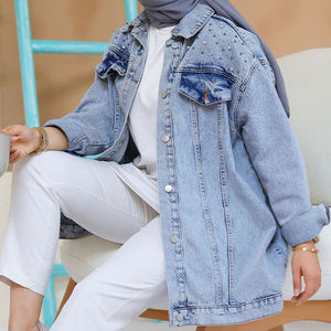 Conjunto Deportivo Modesto para Mujeres Musulmanas, Ropa Islámica Cómoda de 2 Piezas, Conjunto Casual Transpirable con Bordado Acolchado, 100% Algodón - Product Image 5