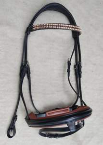 Bridon de cheval en cuir professionnel de qualité supérieure, réglable et confortable, accessoires équestres au meilleur prix de gros - Product Image 4