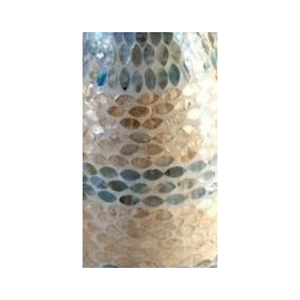 Vase de table minimaliste artisanal en nacre, centre de table de mariage - Product Image 2