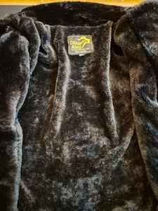 Veste en cuir pour homme, cuir de vache véritable, doublure en satin, col superposé en fausse fourrure, veste 2026 - Product Image 5