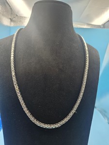 Chaîne tennis classique en argent 925 plaqué rhodium et moissanite, style hip-hop, luxe, cadeau d'anniversaire pour homme et femme - Product Image 5