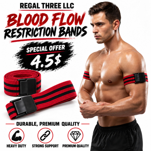 Bandas de Restricción del Flujo Sanguíneo (BFR) Duraderas para Entrenamiento, Unisex, de Alta Calidad, para Ejercicios de Resistencia y Desarrollo Muscular - Product Image 6