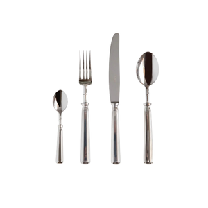 Ensemble de couverts minimalistes avec manches en bois, couverts en acier inoxydable, compatibles lave-vaisselle, pour le camping et la maison - Product Image 3