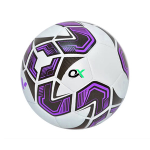Ballon de football de haute qualité de style nouveau de la marque Oxva Industries, logo personnalisé imprimé à l'écran, pour les entraînements et les matchs en plein air, taille 5 - Product Image 5