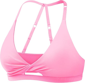Custom Women Breathable Twist Front Gym Bra Quick Dry Athletic Bra <b>Top</b> Wholesale Breathable - Product Image 1