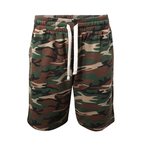 Pantalones Cortos de Hombre de Alta Calidad, Estampado de Camuflaje, Algodón, Cierre con Cordón, Estilo Casual, Cintura Media, Tela Transpirable - Product Image 1
