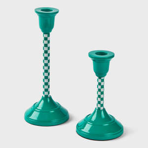 Support de bougie conique de qualité supérieure, ensemble de bougeoirs de Noël modernes et luxueux en fer, faits à la main, écologiques, fabricant en gros - Product Image 2