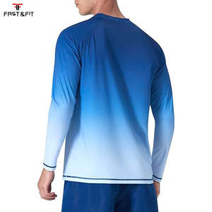 T-shirt de compression à manches longues pour hommes, respirant, anti-UV, séchage rapide, en polyester et nylon, pour la gym, l'entraînement et le surf (Rash Guard) - Product Image 5