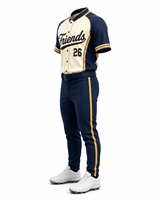 Ensemble de maillot et pantalon de baseball pour homme à manches courtes, imprimé avec le nom de l'équipe, respirant, écologique, léger, antibactérien