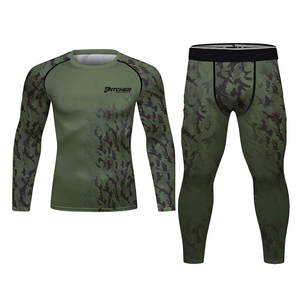 Conjunto de Rashguard de Alto Rendimiento para Hombre, Ropa Deportiva Transpirable para Entrenamiento en Gimnasio y Deportes - Product Image 1