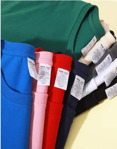 Camiseta de Hombre 100% Algodón, Corte Holgado, Extra Gruesa, de Secado Rápido, con Estampado, Talla Estándar, Precio al por Mayor - Product Image 3