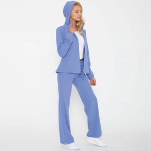 Venta al por Mayor de Uniformes Médicos de Alta Calidad, Chaqueta de Hospital Unisex con Logotipo Personalizado, Tejida, Transpirable y Cómoda, OEM - Product Image 6