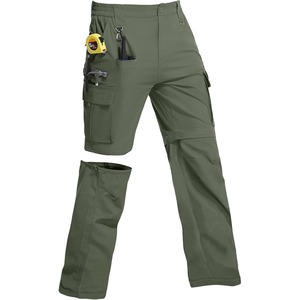 Men's Convertible Hiking <b>Pants</b> <b>Zip</b> <b>Off</b> <b>Pants</b> Men's Lightweight Quick Dry <b>Cargo</b> <b>Pants</b> for Fishing with 9 Pockets - Product Image 1