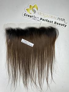 Vietglobal 13x4 HD para encaje Frontal recto para extensiones de cabello Ombre 1B marrón oscuro 100% cabello humano sin enredos pelo de Animal alto - Product Image 3