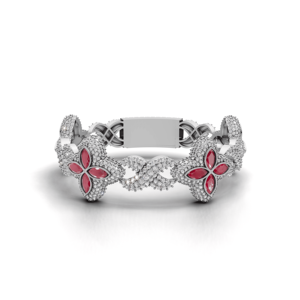 Luxury Iced Out Butterfly Link <b>Bracelet</b> Hip Hop Jewelry 925 Sterling <b>Silver</b> Rhodium Plated Moissanite Gift Party for Men Women - Product Image 4