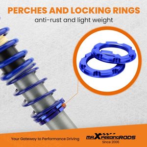 VW MK2/MK3 Golf and Jetta Tuning Suspension Kit C2408230025 Coilovers with Coil Springs and Shocks - Product Image 5