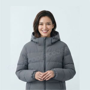 New Arrival Wholesale Price High Quality Stand Collar Women Designer <b>Cropped</b> <b>Puffer</b> <b>Jacket</b> Down Coat <b>Puffer</b> <b>Jacket</b> For Women - Product Image 4