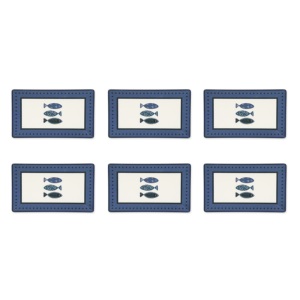 Assiettes de service Excelsa Ocean Ceramic 25x2.5x15 cm multicolores, lot de 6 - Product Image 4