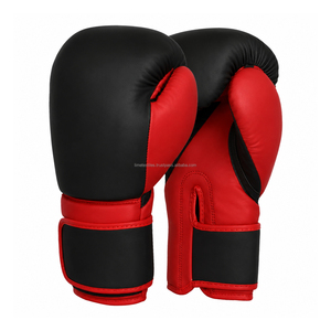 Gants de boxe et de kickboxing en cuir ajustables de haute qualité avec logo personnalisé, respirants, imperméables, protection UV, 10-16 oz, unisexe - Product Image 1