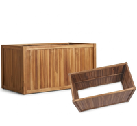 Jardinière surélevée en bois pour l'extérieur, bac à légumes en bois, jardinière de jardin en bois