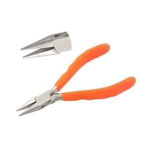 Pince à bijoux en acier inoxydable 150 mm, mâchoires lisses, poignée à ressort, prise en mousse, outils de sertissage et de coupe de fil, 5,91 pouces, ZetomedPro - Product Image 6