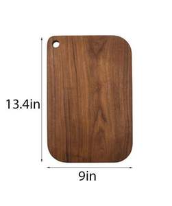 Tabla de cortar de madera natural resistente para cocina, para cortar verduras, frutas, carne, pan, tabla de cocina duradera hecha a mano - Product Image 6