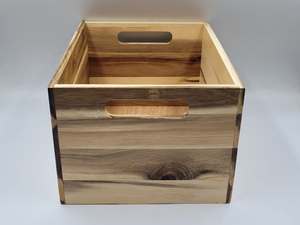 Decorative Antique Brown Wooden <b>Crate</b> boxes with Lid for Wine Jewelry & Watch Packaging Storage Gift New Year - Product Image 1