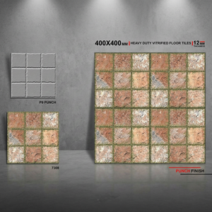Precio Barato Proveedor al por mayor Digital 400X400mm Porcelana Diseño 40X40 cm Estacionamiento Cerámica Edificio al aire libre Baldosas - Product Image 6
