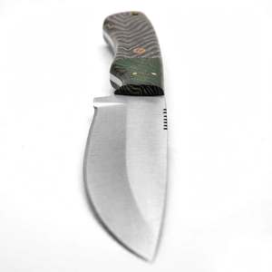 Outil artisanal en acier avec manche G10 multicouche et décor en métal mosaïque - Product Image 2