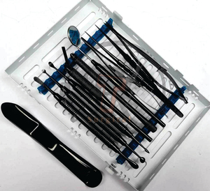 Kit dentaire conservateur 20 pièces, ensemble d'instruments dentaires manuels en acier inoxydable léger, certifié CE par ROBOZ TECH - Product Image 1