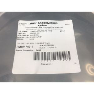 AMAT 0020-21665 SHIELD, AL/TI 8" WAFER, 161388 - Equipo y piezas de semiconductores de confianza de la marca global Legacy - Product Image 3
